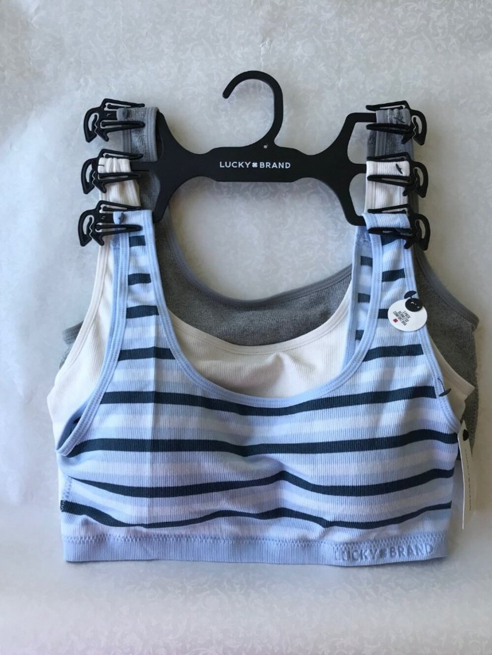 Lucky Brand Comfort Bras  LVD101952 Multicolor Size : L  3 Set MSRP : $72